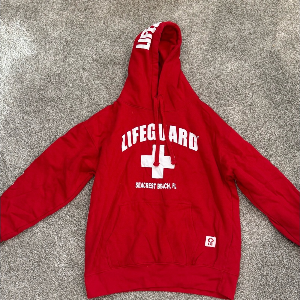 Red Lifeguard Hoodie